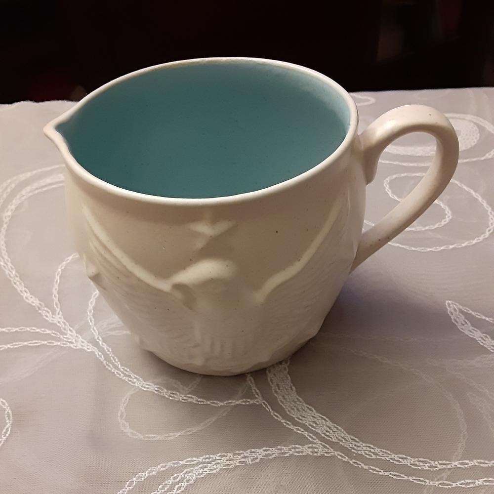 Pitcher/Coffee Creamer with American Eagle Motif 3" Tall